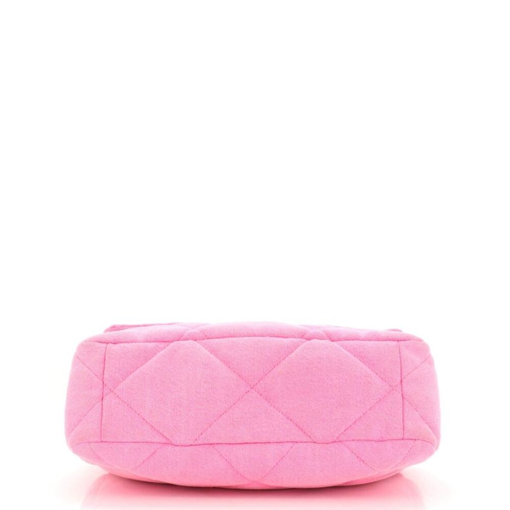 Chanel 19 Flap Bag Quilted Denim Large Pink - Picture 4 of 7